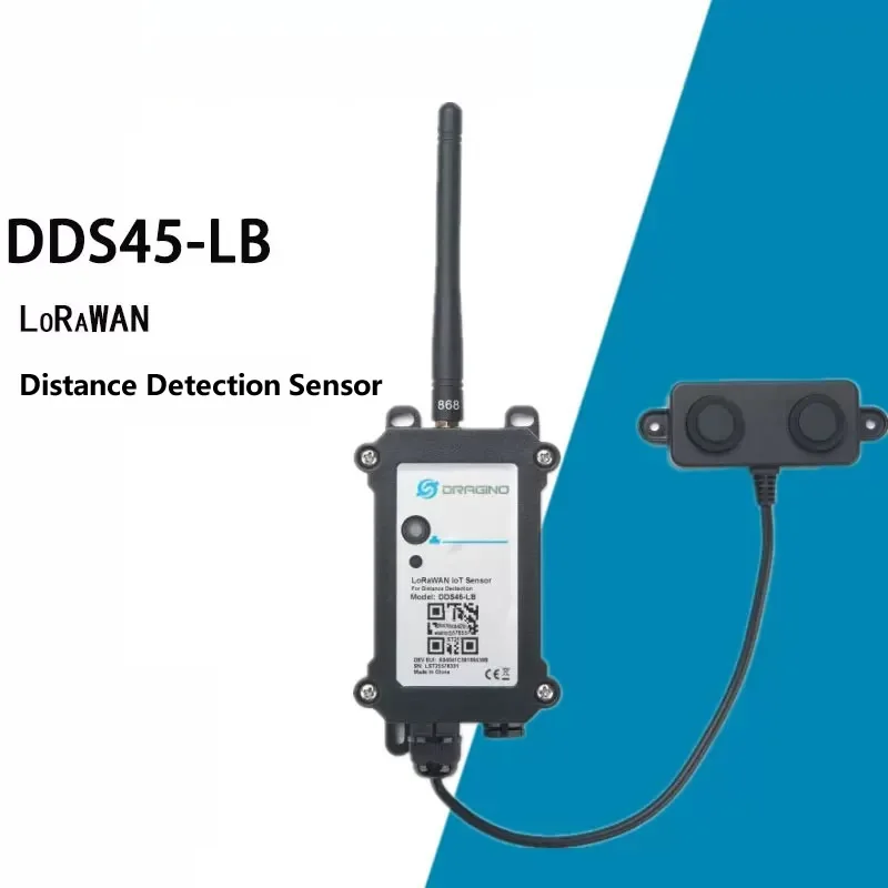 

DDS45-LB LoRaWAN датчик расстояния для Интернета вещей, ультразвуковая технология измерения расстояния