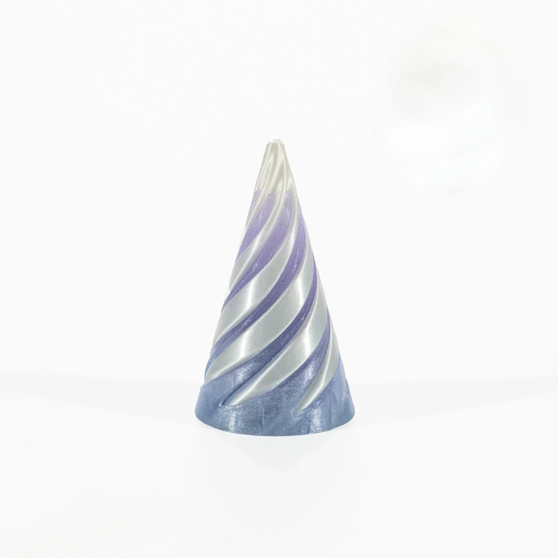 3D-geprinte spiraalkegelornament Fidgetspeelgoed Decompressie Draaiend Driedimensionale structuur Vingertop Dubbele kleur Stressverlichting