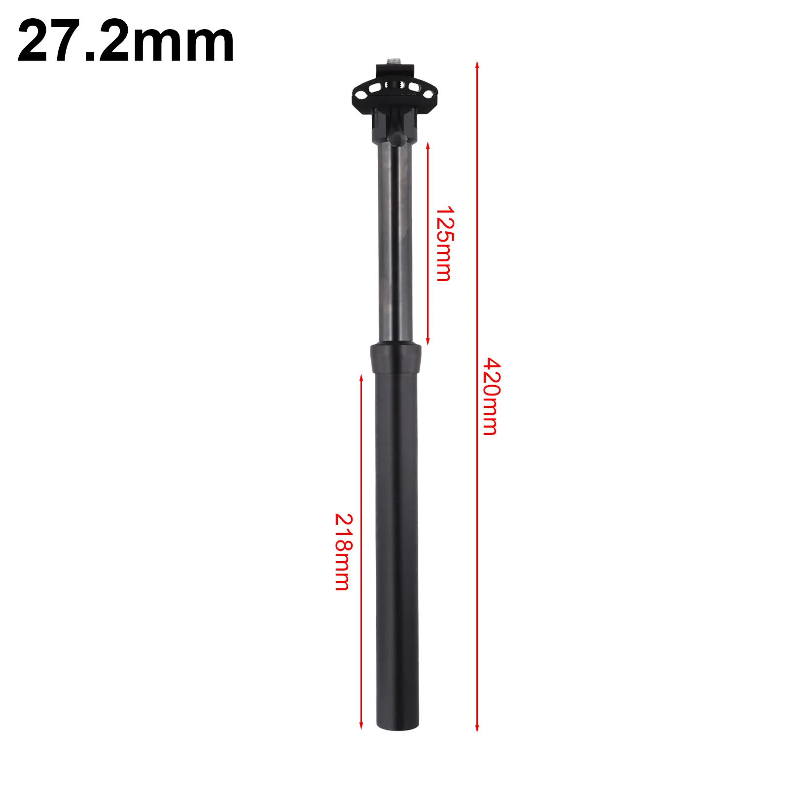 Hydraulic Bike Dropper Seatpost Adjustable Hand Controlled Aluminum Alloy Seattube with Wear Resistant Features