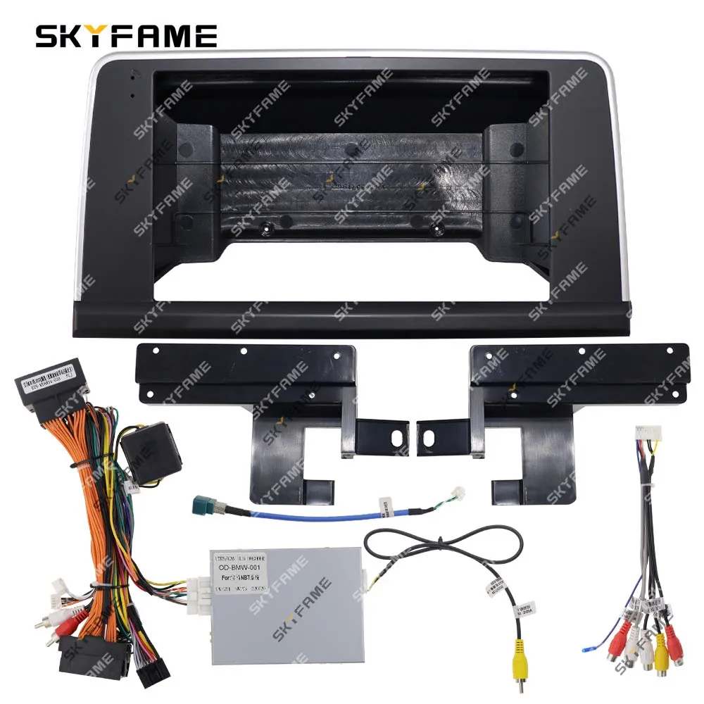 

SKYFAME Car Frame Fascia Adapter Canbus Box Decoder Android Radio Dash Fitting Panel Kit For BMW X5 X6 F15 F16