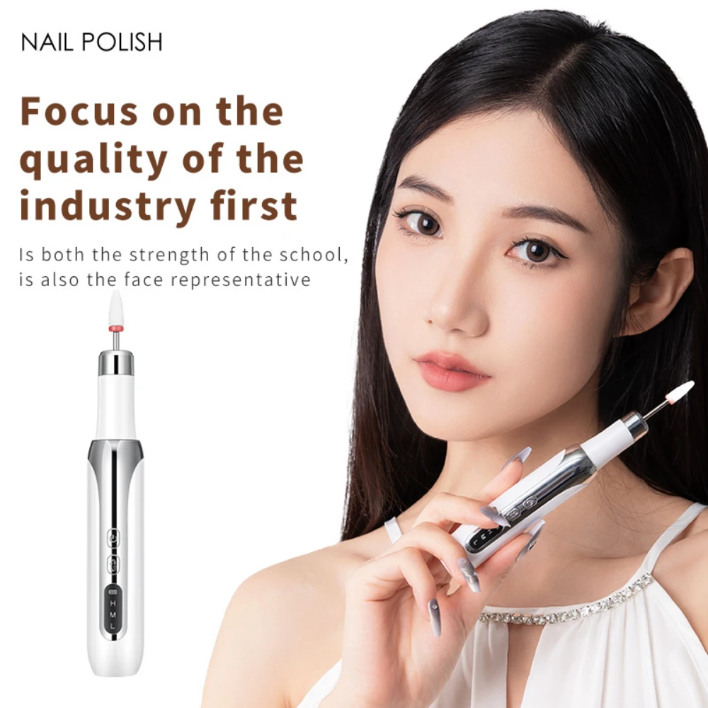 

Electric Nail Polisher Drill Bits Professional Nails Grinding Polishing Dead Skin Removal Art Sanding File Pen Manicure Machine