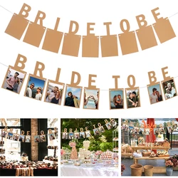 1pc Bride To Be Photo Banner Bachelorette Hen Party Garland Flags For Wedding Bridal Shower Engagement Party Hanging Decoration