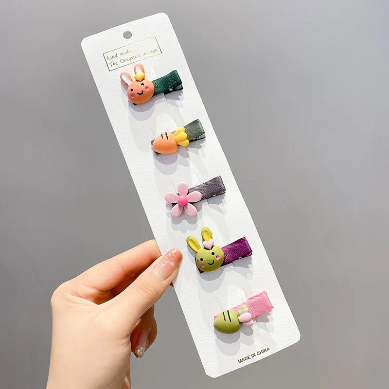 5pcs Hair Clips Accessories Headband Band Bandeau Cheveux Tiara Bow Bands for Girls Diademas Para El Pelo Mujer Cute Korean