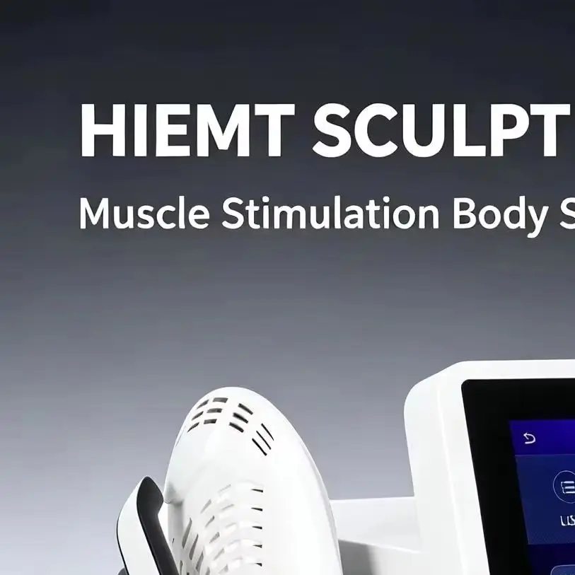 MYOslim HI‑EMT Body Sculpt Machine Dual Handles Muscle Building Fat Burning Buttock Lifting Pelvic Floor Repair Salon Device