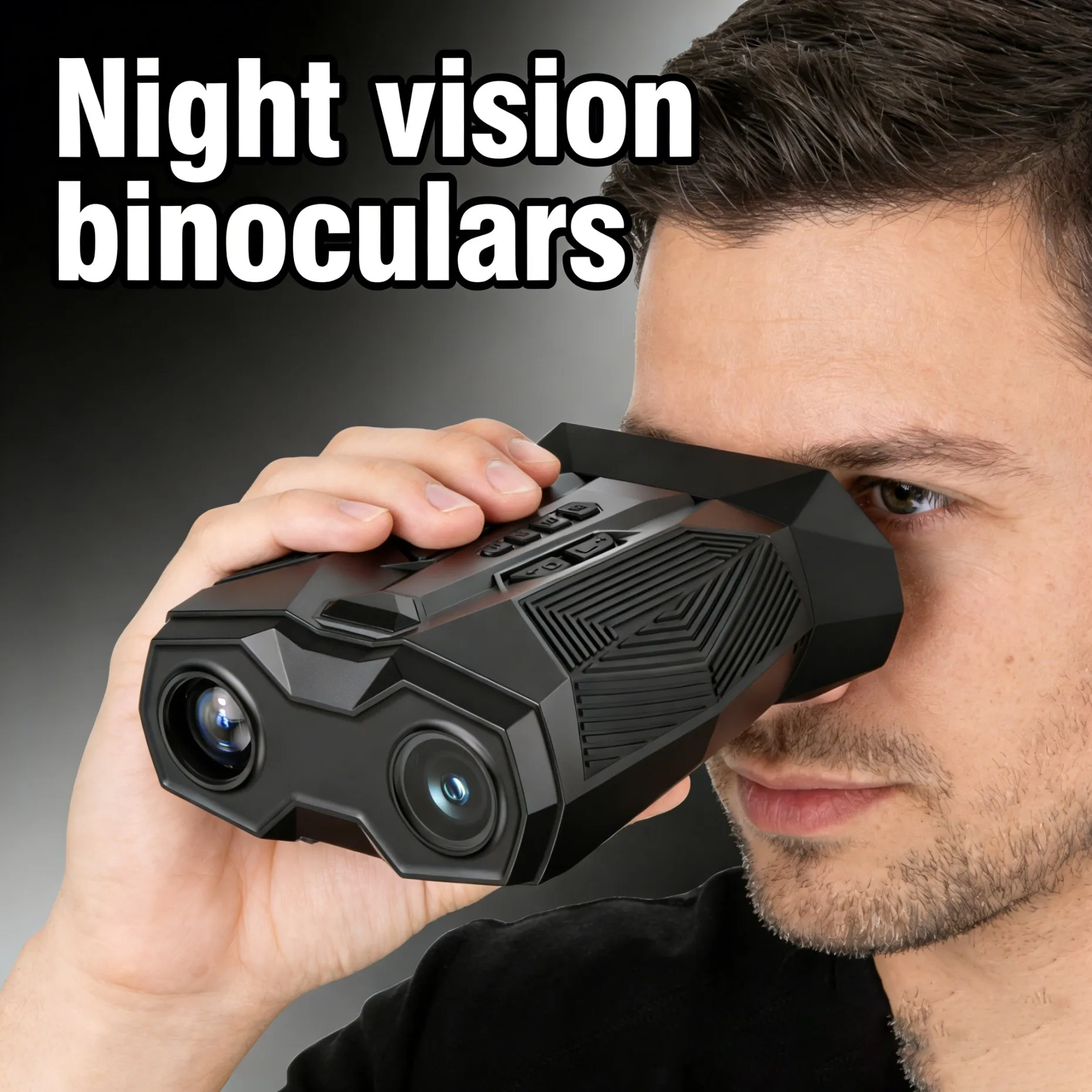 19X HD Night Vision Binoculars Digital Full Color Infrared Night Vision Telescope 3in Large Screen Video Recorder For Camping
