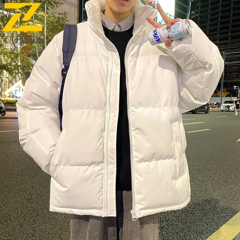 

COMXZ 2025 ветрозащитная хлопковая куртка мужская зимняя толстая теплая парка на флисовой подкладке пальто унисекс верхняя одежда для пар уличная одежда больших размеров