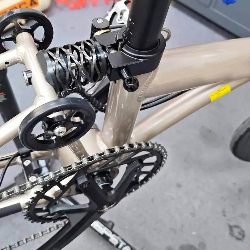 Rear Frame Bike Unit for Mixed Route Setups, Corrugated Spring, 80 mm, High Carbon Steel Rear Part, Single Pack JOME