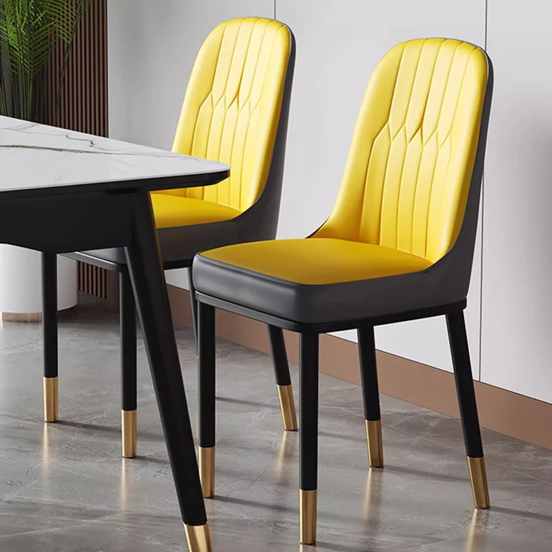 Minimalist Luxurious Dining Chairs Nordic Backrest Modern Eaiting Dining Chairs Soft Designer Sillas Para Comedor Home Furniture