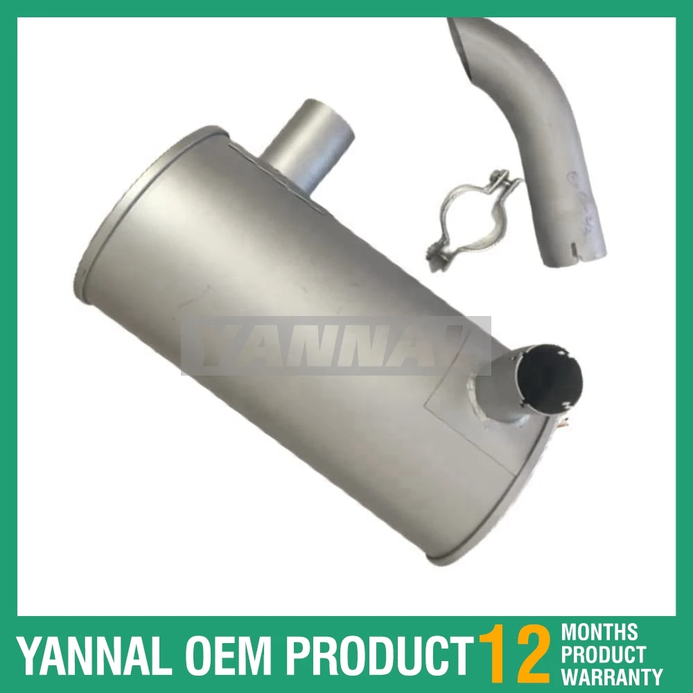 New 4268214 MUFFLER For HITACHI EXCAVATOR EX60-2 EX60-3 EX60LCK-3 EX75UR-3