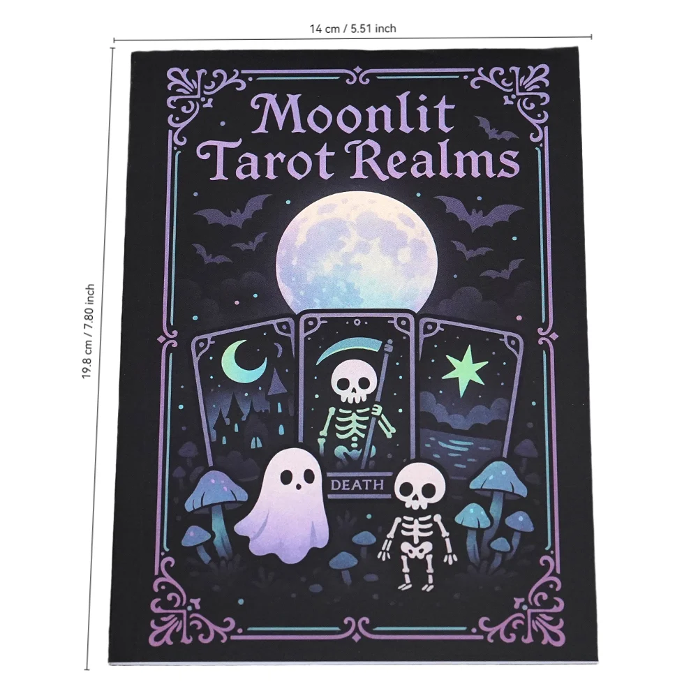 Tarot Coloring Book Gothic Kawaii Witchy Adult Coloring Book Mystical Tarot Deck Art Illustrations Coloring Pages for Relaxation