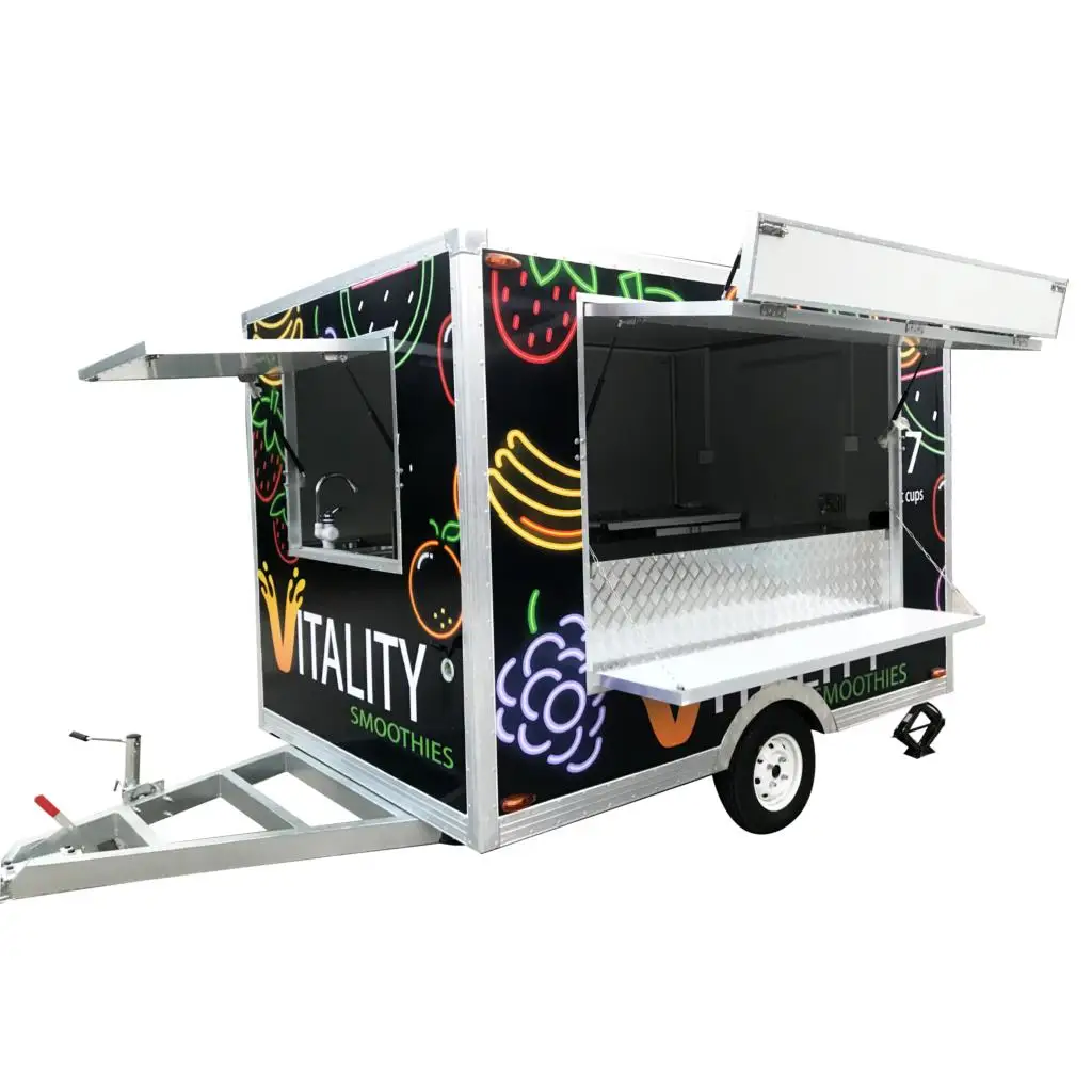 Pastry Food Cart Food Storage And Sale American Street Food Making Cart