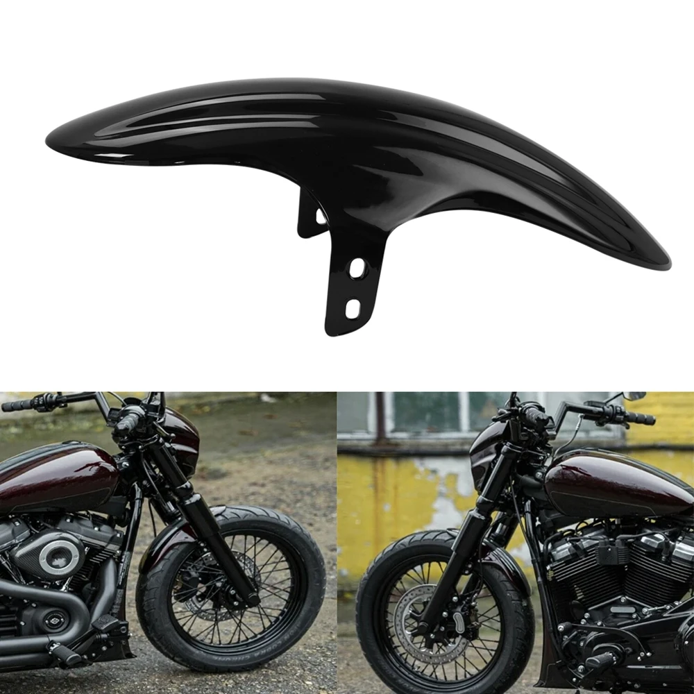 Motorrad hells chwarz Kotflügel Kotflügel abdeckung Schutz für Harley Softail M8 Street Bob FXBB/S 2015-2018