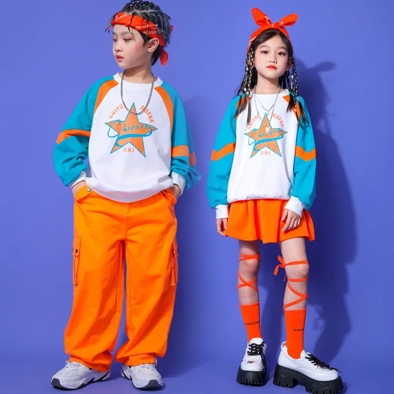 Hip-Hop-Street-Dance-Kostüme für Kinder, Spiele für Jungen und Grundschüler, Eröffnungszeremonie, erstklassiger Uniformanzug