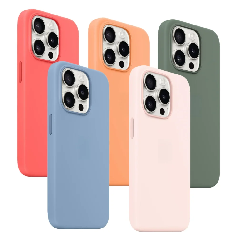 

Original Liquid Silicone for Magsafe Case for Iphone 15 Pro Max 15Pro Plus Official Wireless Charging Anti Drop Protect Cover