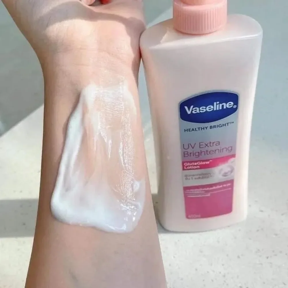 400ml Vaseline Body Cream Healthy Bright UV Extra Brightening Gluta Glow Body Lotion