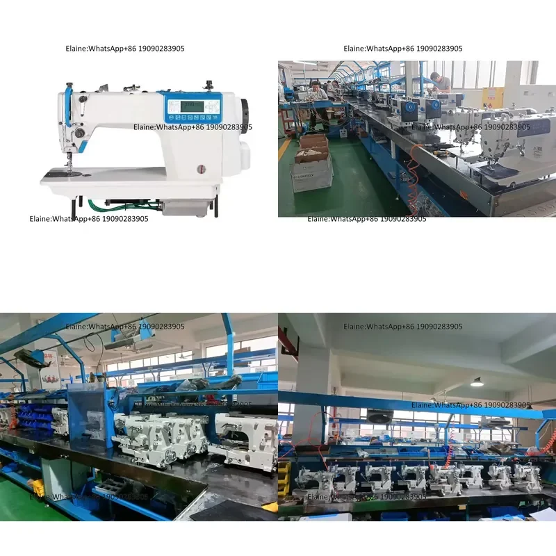 QK-6G-D4 High Quality Double-stepper Motor Computerized Lockstitch Automatic Industrial Sewing Machines Price