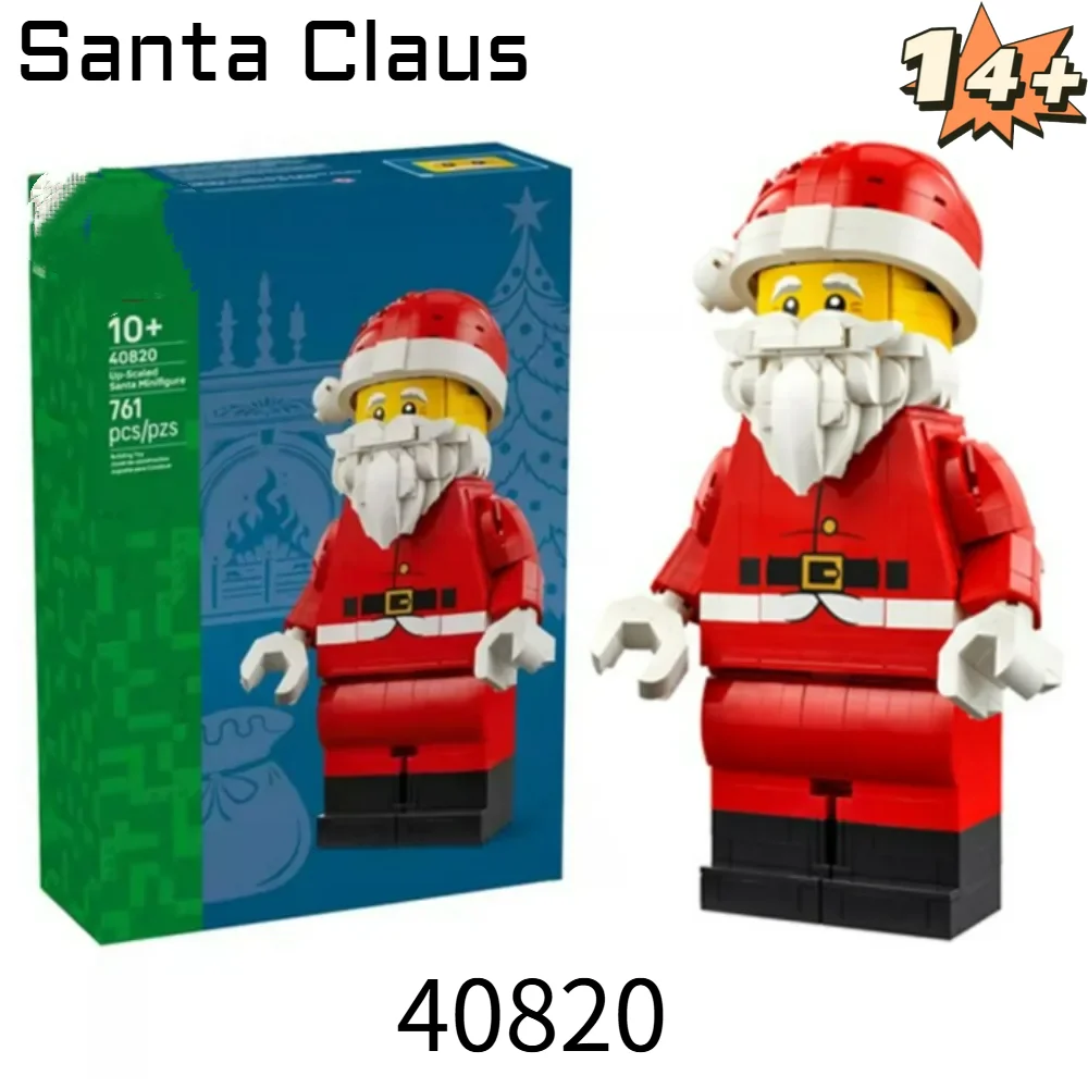 761 pièces jouet chaud à l'échelle sur le haut Santa figurine 40820 bloc de construction assembler Puzzle modèle vacances saisonnier anniversaire cadeaux de noël