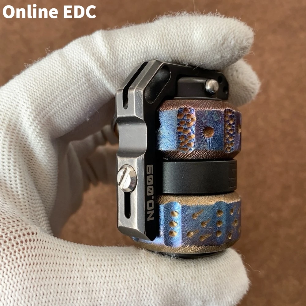 중고 EDC 장난감 스텔라 스카 EDC 티타늄 스타리 스카이 카빙 라쳇 피젯 스피너 복합 장난감 불안 완화 기구
