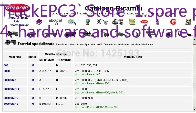 

TruckEPC3 Goldoni Pecas Каталог запасных частей