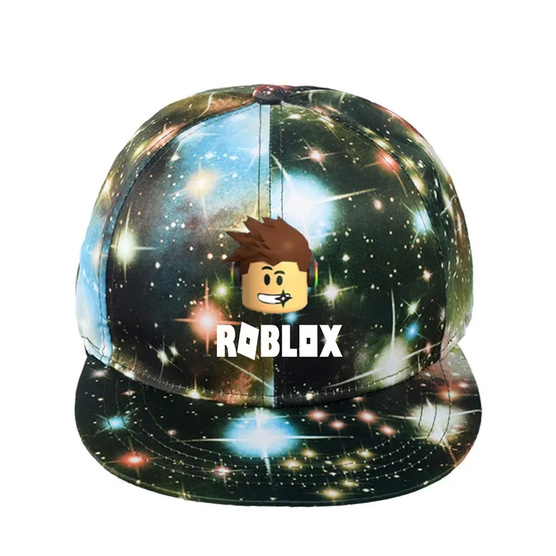 قبعة بيسبول Roblox جديدة قابلة للتعديل بجناح مسطح مع قبعة رياضية عصرية محايدة كرتونية محيطة