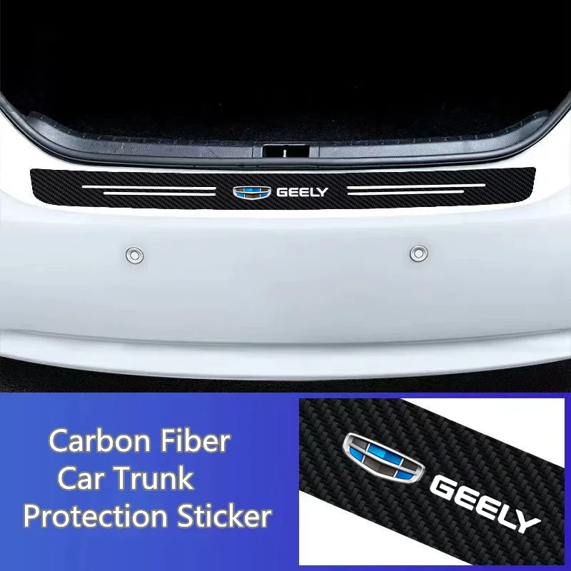 3D Carbon Fiber Car Sticker Auto Door Sill Side DIY Paste Protector Strip For geely emgrand ec7 ec8 ck atlas ck2 ck3 gt gc9