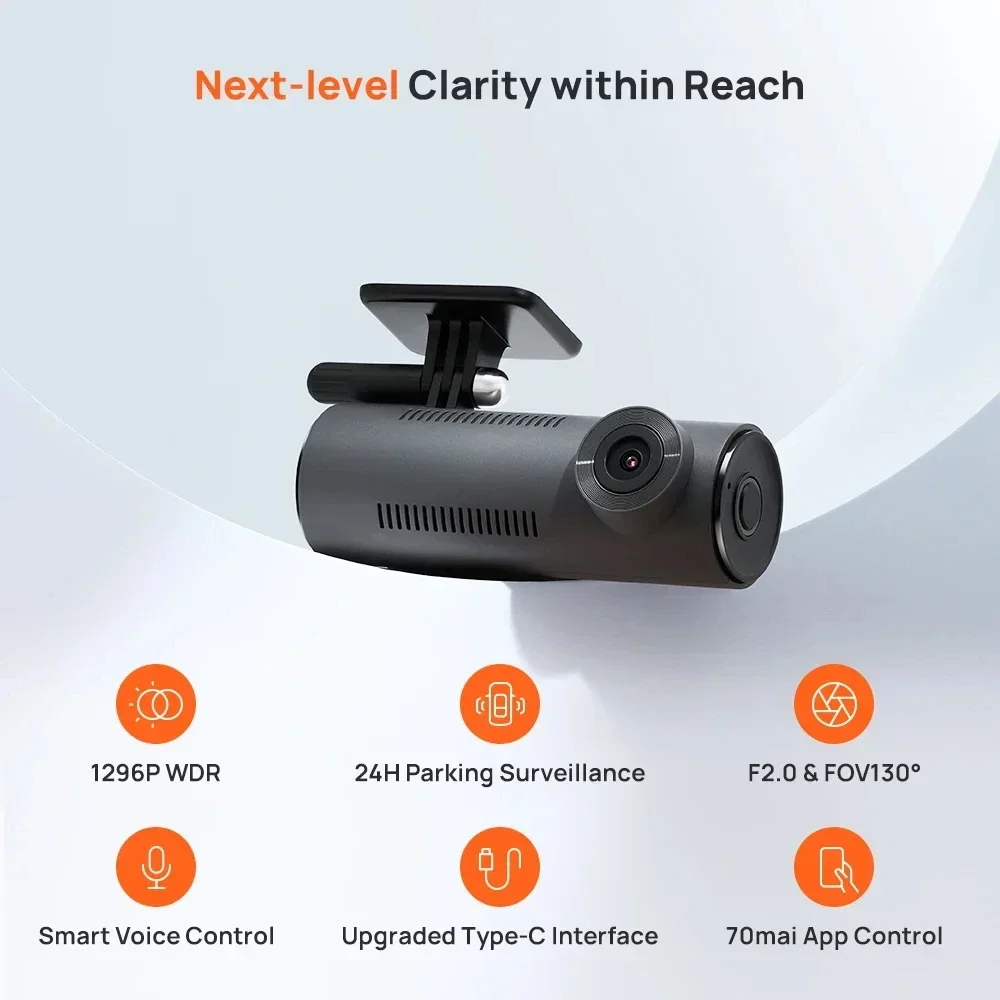 2024 New Dash Cam M310 New1296P Night Vision F2.0 Aperture M310 Car DVR 24H Parking Monitors WIFI Control  car accessories - Image 5