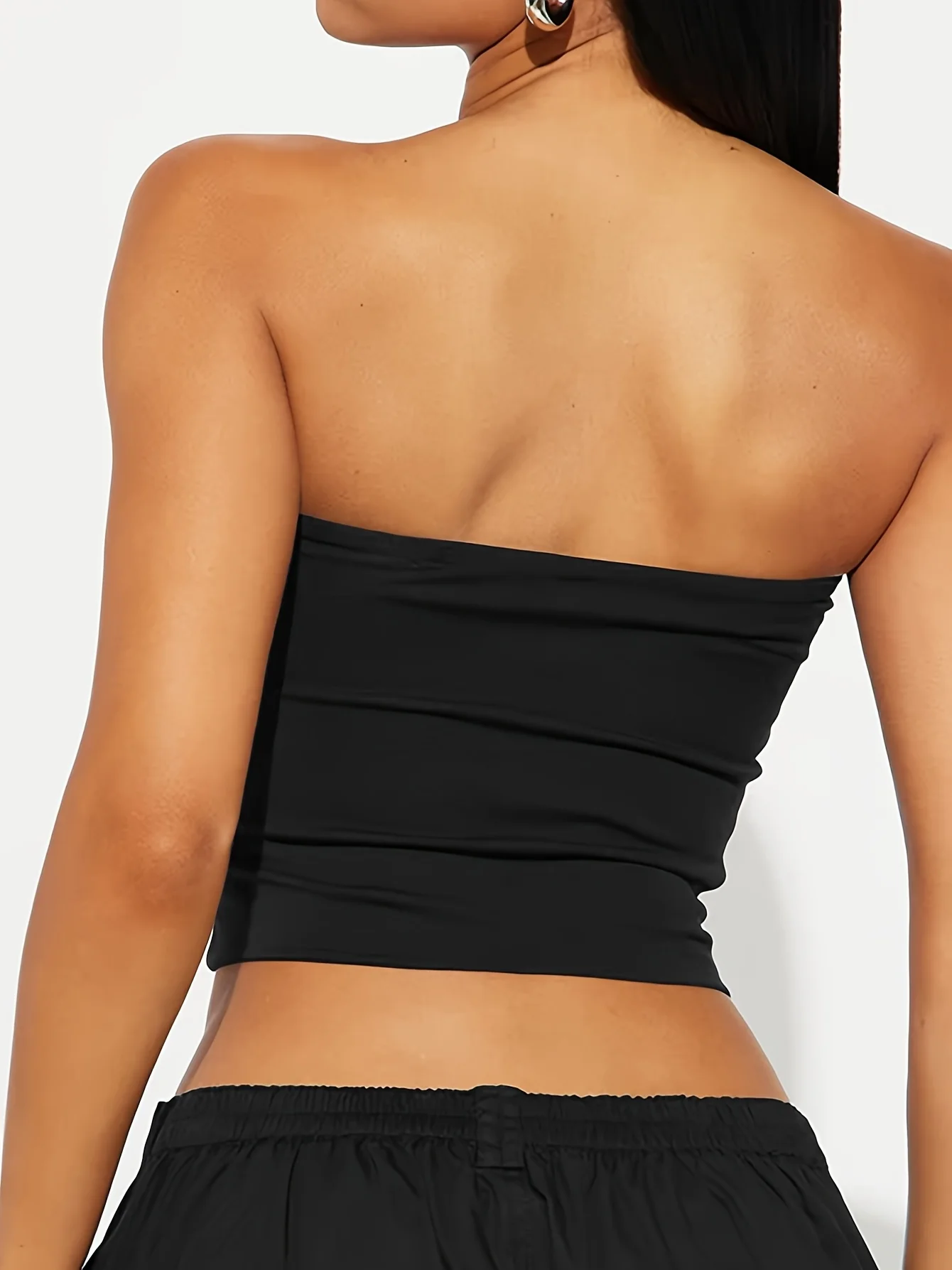 Y2K 90s Letter Printed Hot Summer Casual Fashion Tube Top Women's Top Tee Strapless Top Summer Lady Vest Hip Hop Shirt