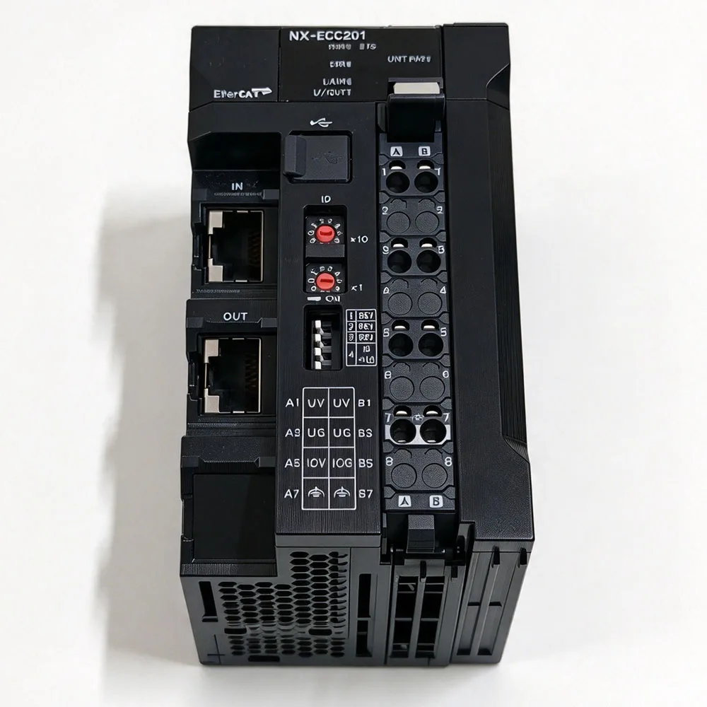 NX-ECC201 EtherCAT coupler unit dual RJ45 remote I/O communication module