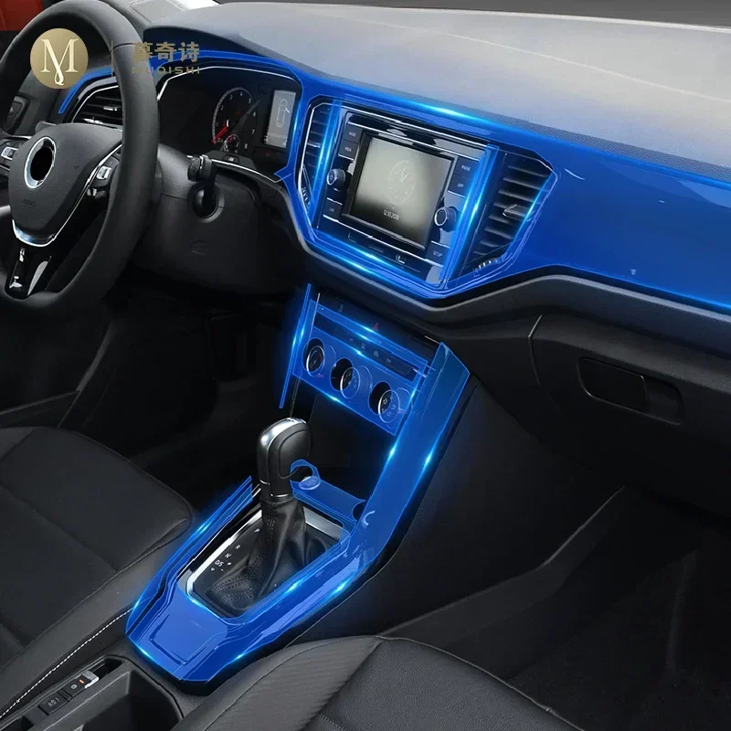 

For Volkswagen T-Roc 2019-2024 Car Interior Center console Transparent/Matte TPU Protective film PPF Anti-scratch Repair film