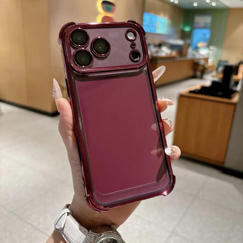 Soft TPU Transparent Phone Case For iPhone 18 17 Pro Max 15 14 13 12 Mini 11 16 Pro Max Four Corner Anti Drop Bumper Back Cover