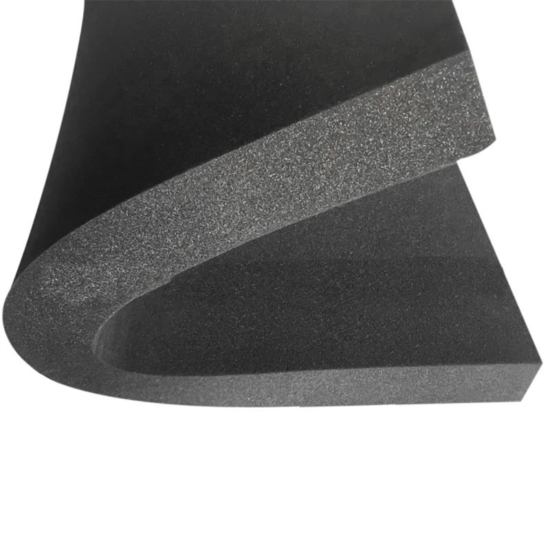 High resilience lightweight shock absorbing black uncut foam flat sponge