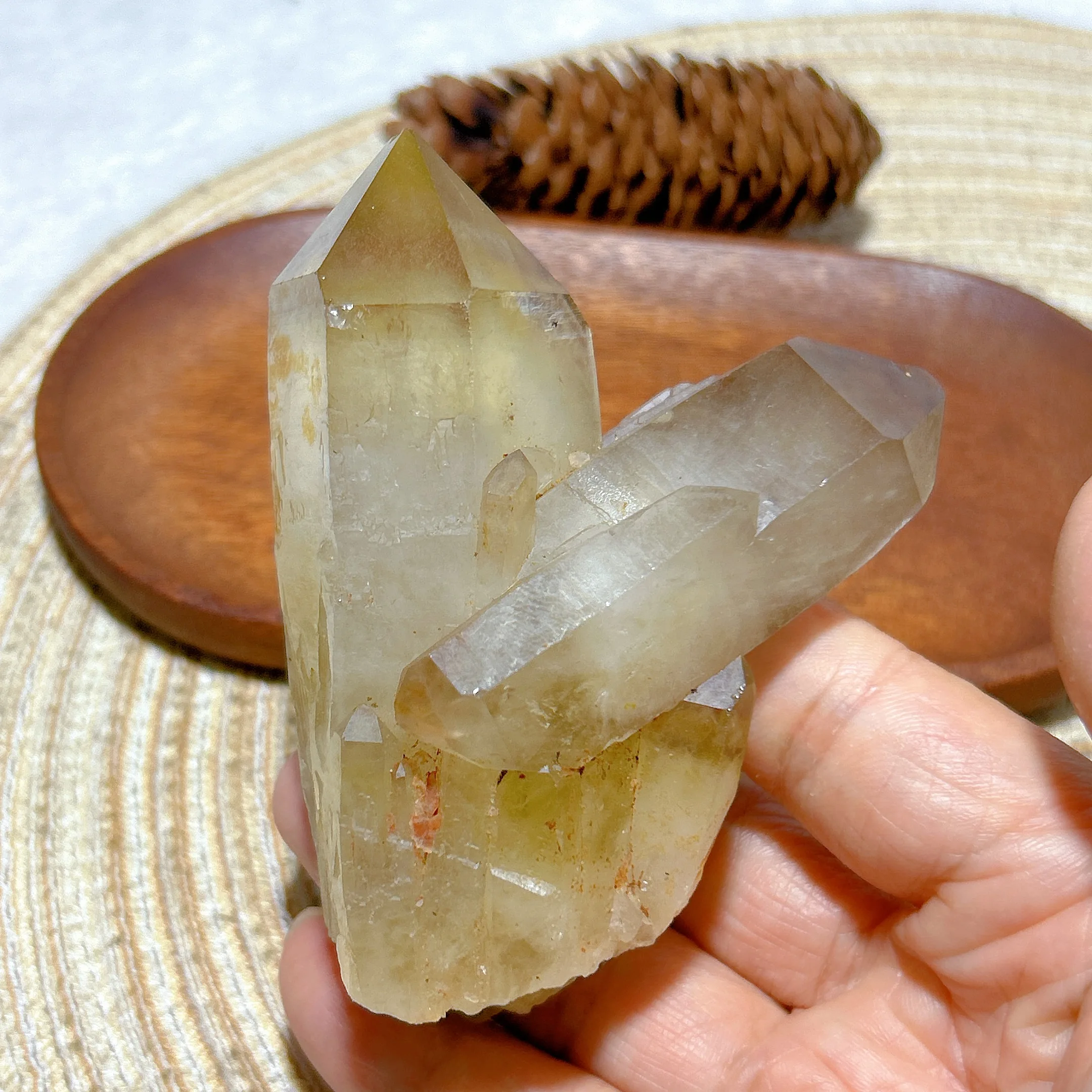 Healing Natural Crystal Smokey Citrine Cluster Raw Stone Specimen Point Gemstones Mineral Energy Home Decorations Gift view 3