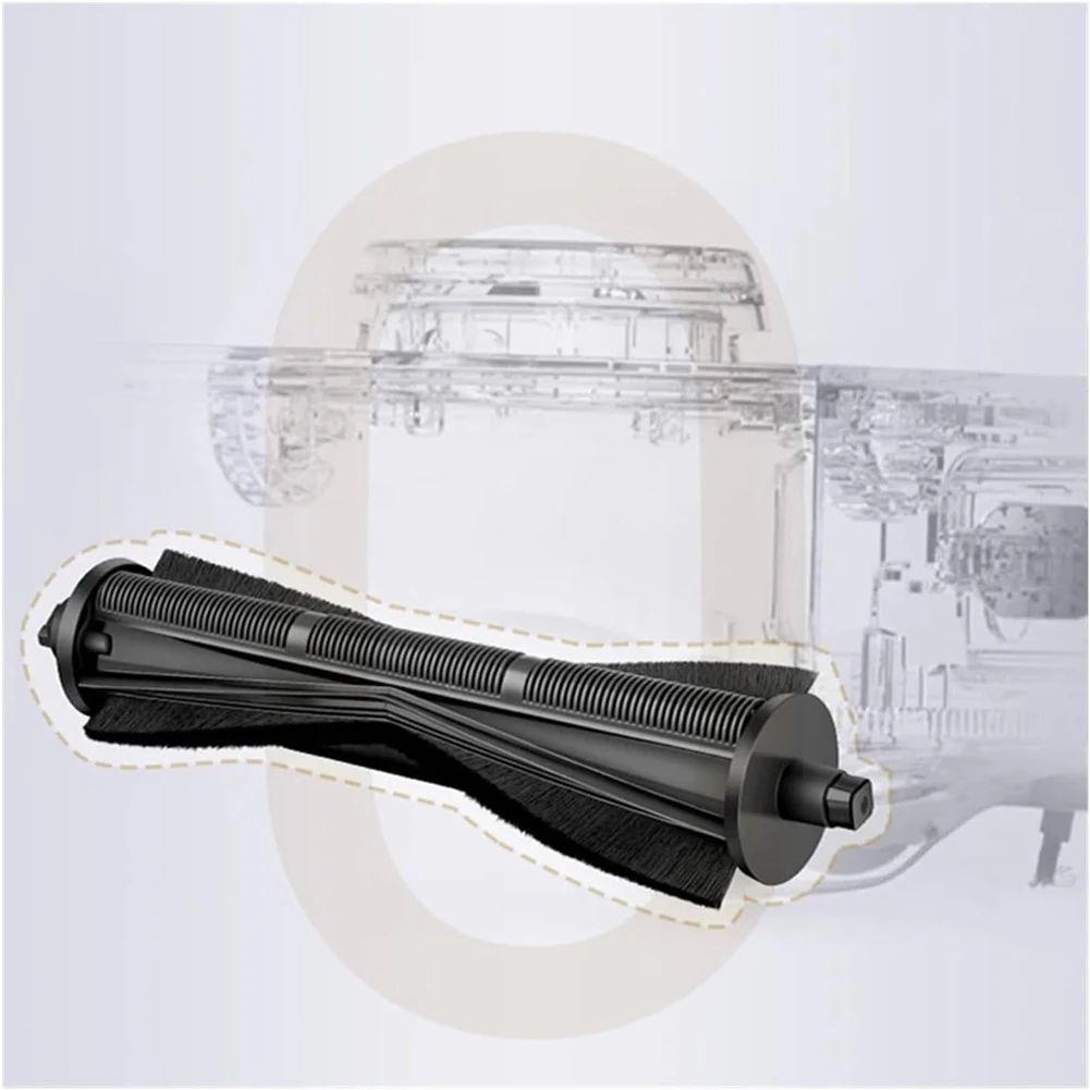 แปรงตัดผมแบบไม่พันกันสำหรับเครื่องดูดฝุ่น Dreame X40 Pro Ultra L10s Ultra L20 Ultra X30 พร้อมฝาครอบแปรงหลัก