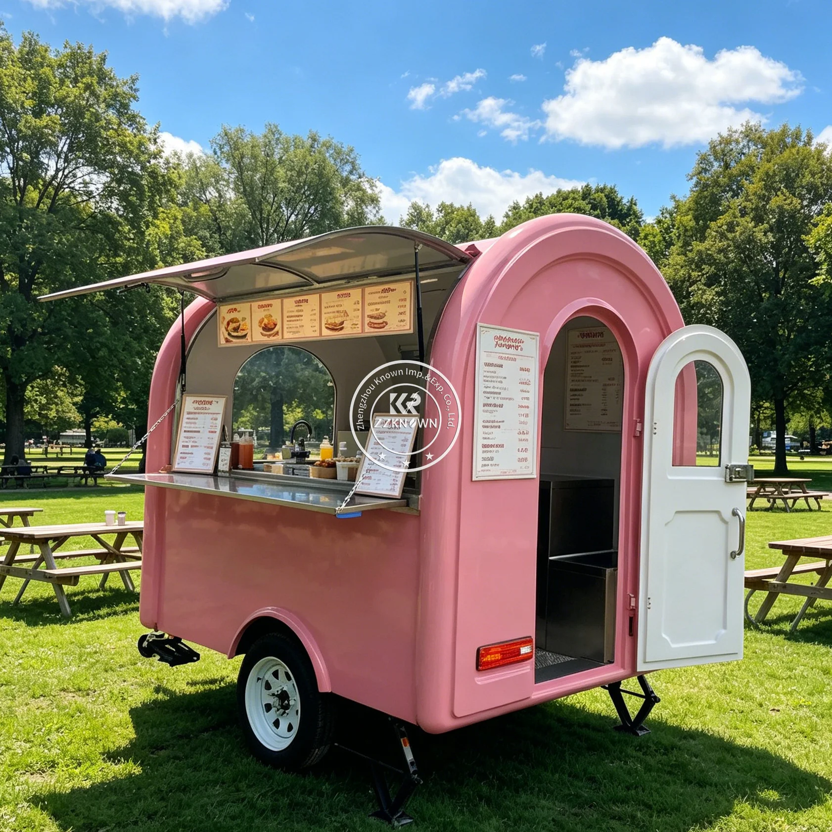 

Street Mobile Snack Bubble Tea Food Truck Trailer Mobile Boba Tea Truck Coffee Van Mobile Food Trailer Fully Equipped