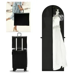 Wedding Dress Dust Cover, Sacos de vestuário para roupas Dress Jacket, Coat Dustproof Protector, Travel Bag, 60x180cm