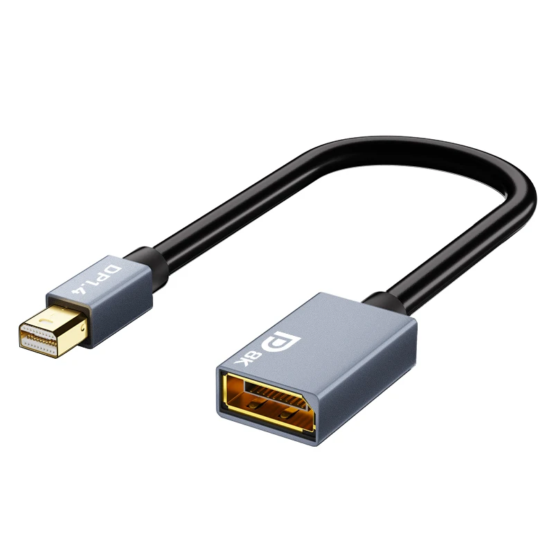 Kabel adaptera Mini DisplayPort do DisplayPort 0,2 m, 8K60Hz, 4K144Hz, 2K240Hz, żeński, kompatybilny z Thunderbolt2 — zdjęcie produktu 7