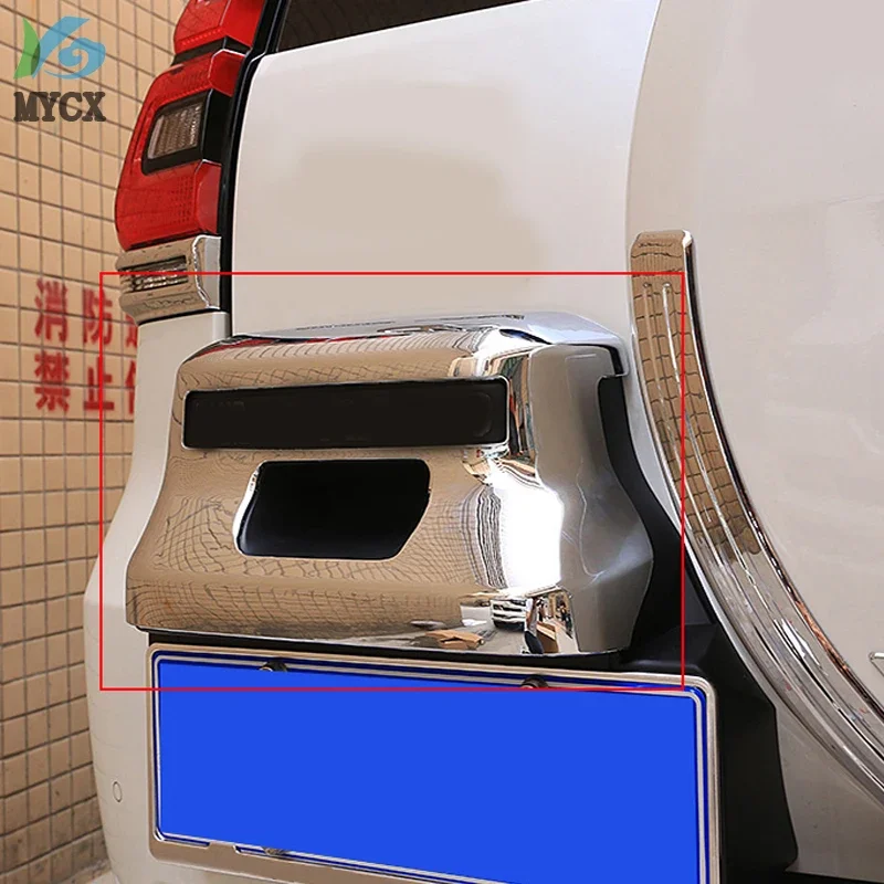 

Accessories For Toyota Land Cruiser 150 Prado LC150 FJ150 2018 License Plate Frame COver Chrome Car-styling