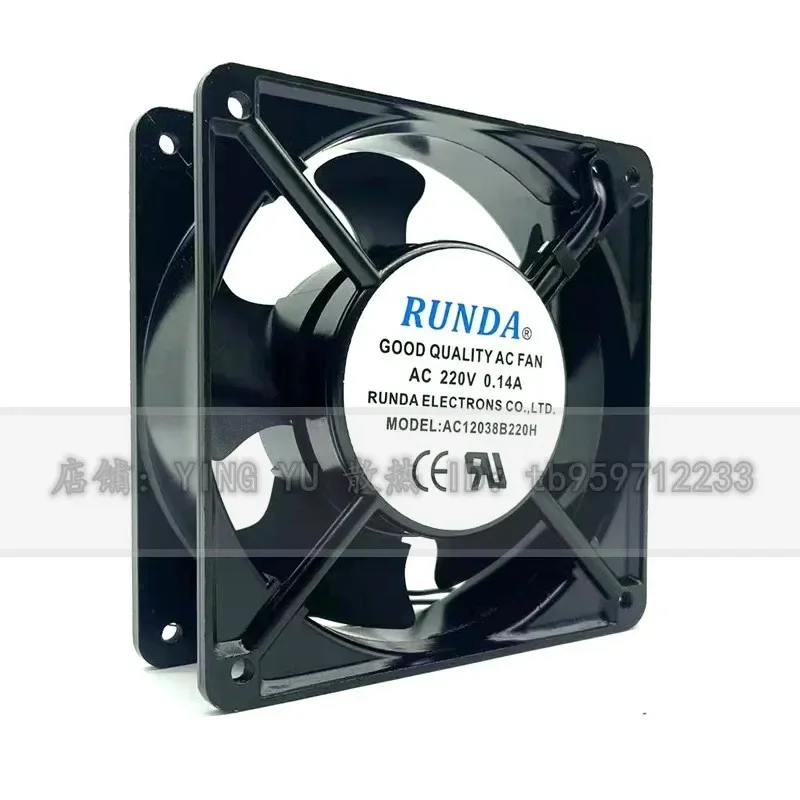 for RUNDA AC12038B220H Motor RT1238B22H-RA 220V Refrigerator Axial Fan Cooling Fan