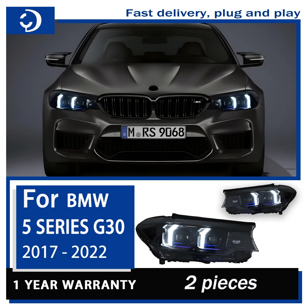 Car Styling Head Lamp for BMW  5 Series G30 Headlights 2017-2022 Headlight LED DRL Signal Projector Lens Automotive Accessories