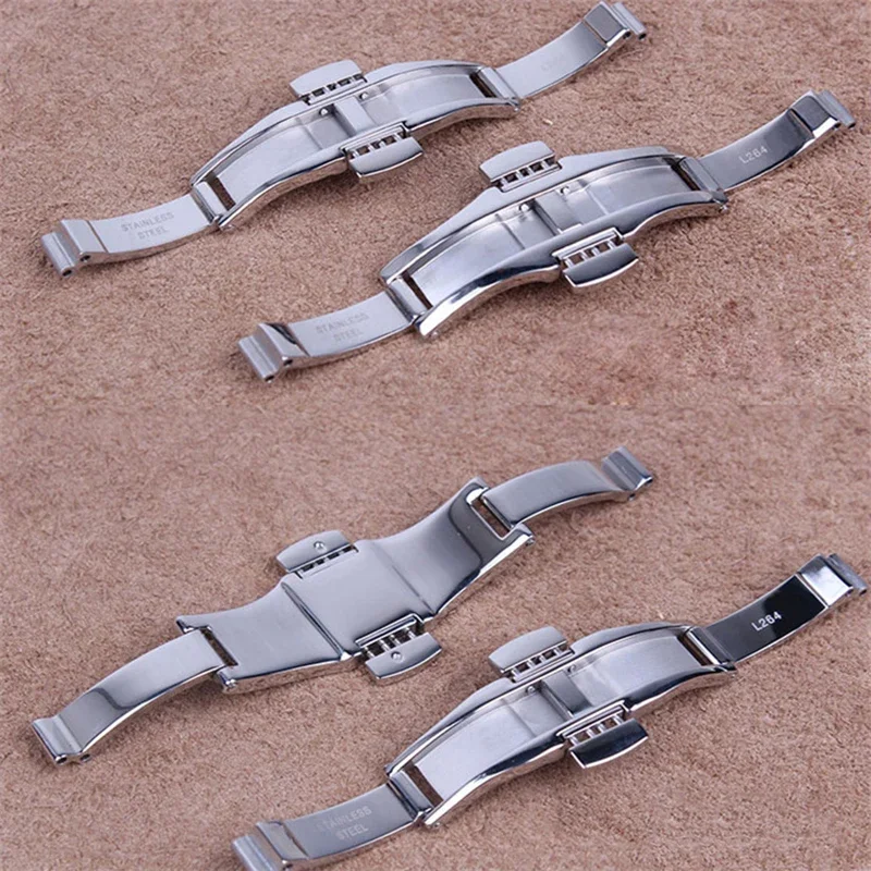 Watchband Buckle Clasp Watch Accessories Stainless Steel Buckle Powerlock Kutu Double Press Butterfly Bucklees for Tissot T1853