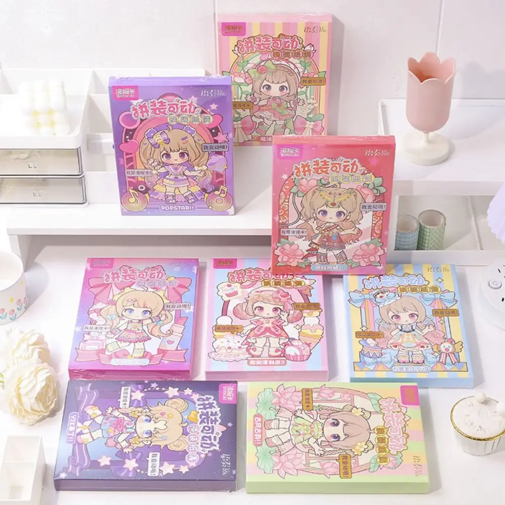 Livros de atividades de anime kawaii, fantoche de papel diy feito à mão montessori, livro silencioso, livro de mão, papel 3d, faça você mesmo