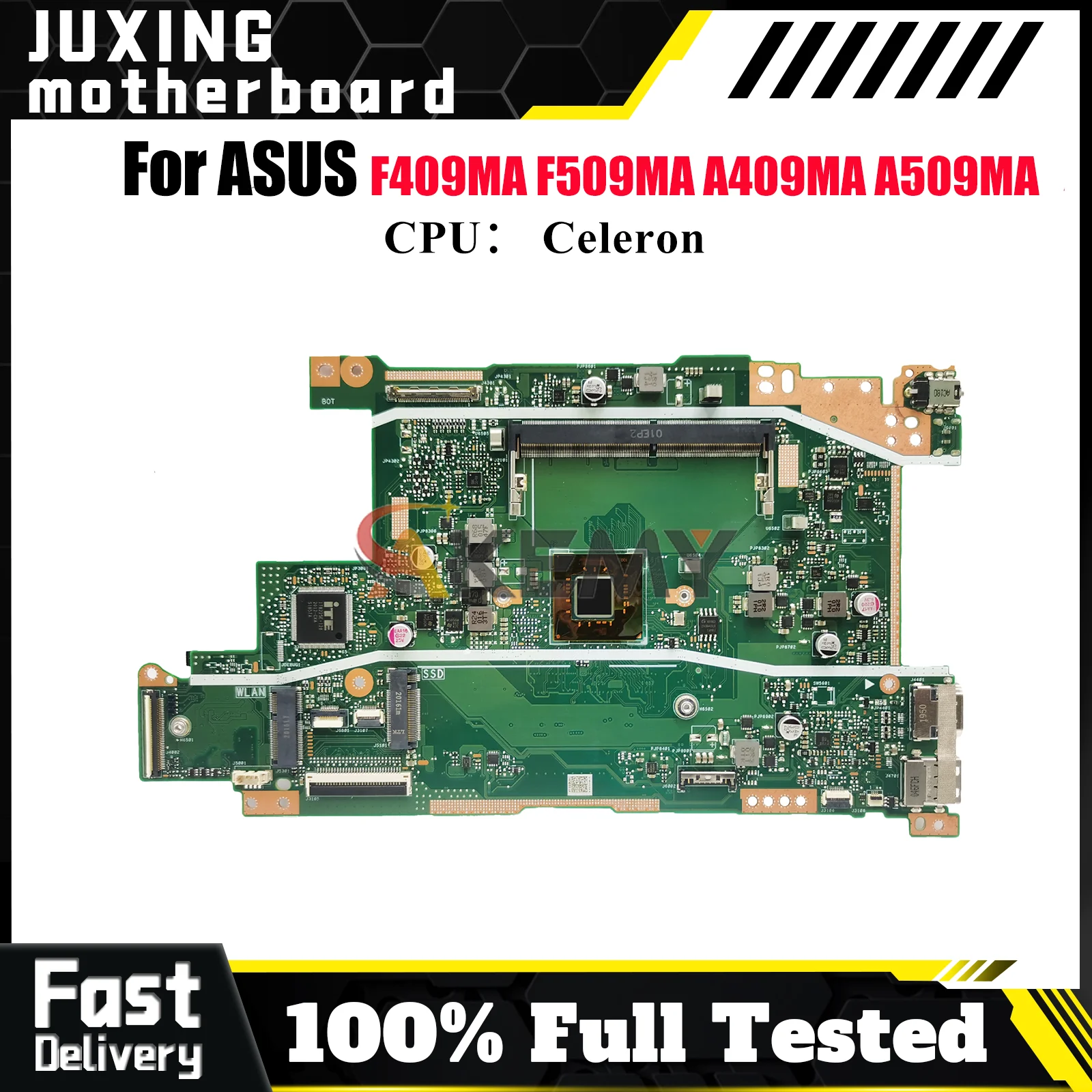 

X409MA Материнская плата для ноутбука ASUS VivoBook F509MA A509MA X409M F409MA X409MA A409MA Материнская плата с процессором Celeron, тест ОК, быстрая доставка