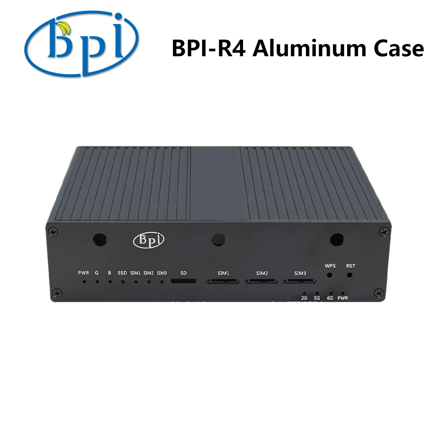 Banana Pi BPI-R4 Aluminum Case for Banana Pi BPI-R4 Development Board Accessories