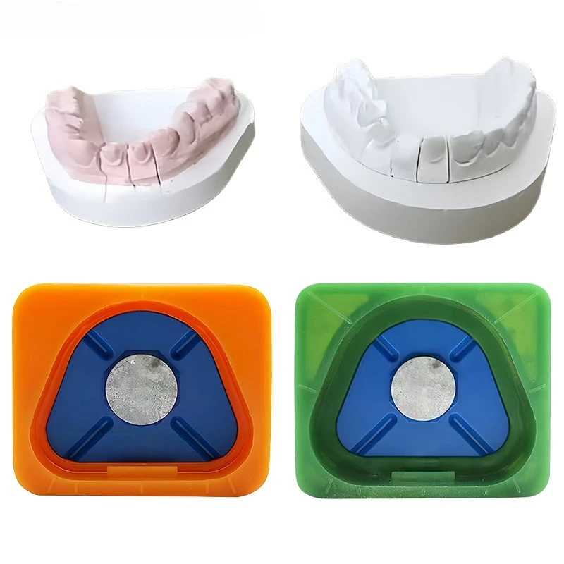 JAVIDENT Dental Lab Magnetic Silicone Plaster Mould Former Split Base Model Full Arch Essential Tool for Dental Micro-Molds