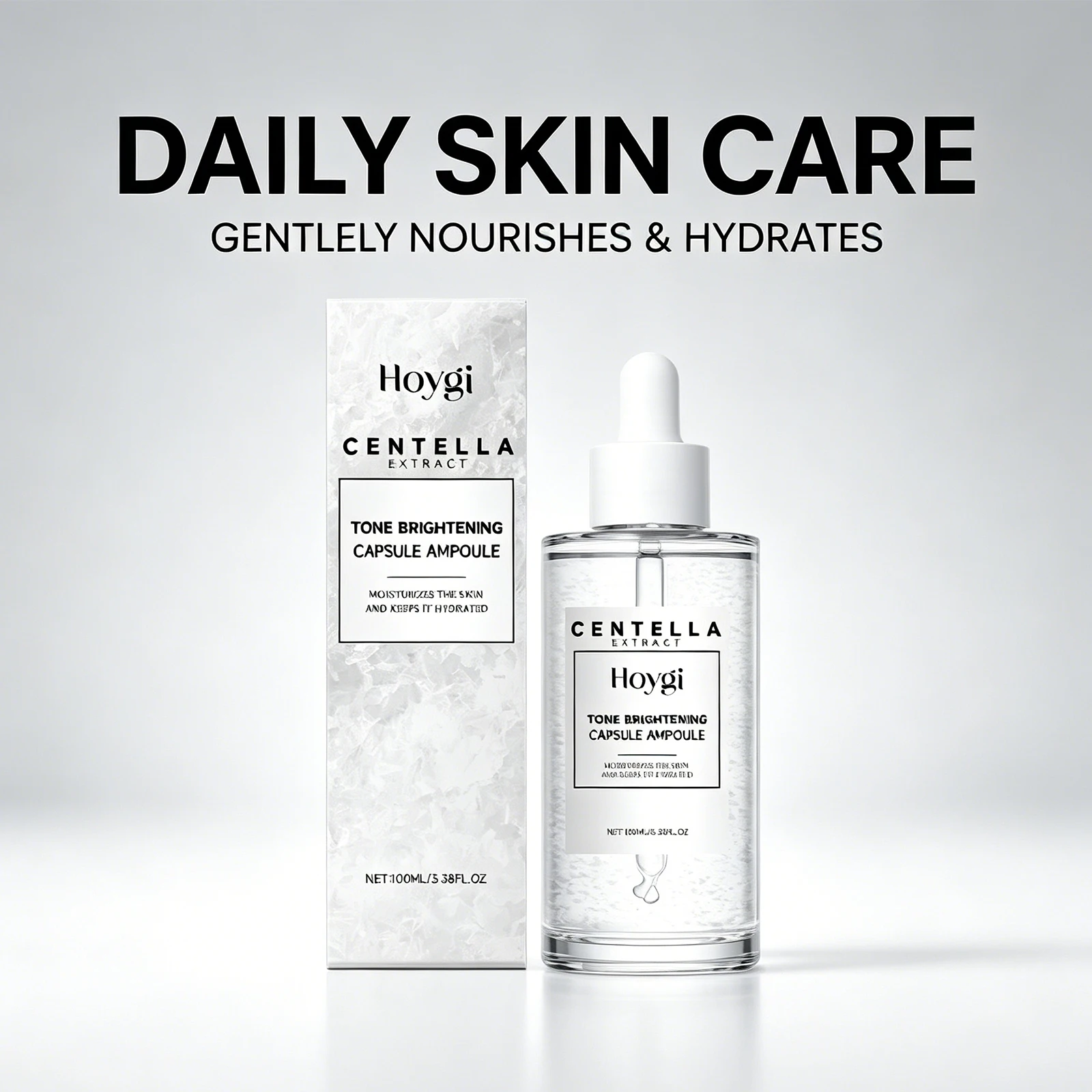 Suero de Centella Asiática de 100 ml, Cica Niacinamida, Hidratante, Calmante, Iluminador, Reafirmante, Esencia Facial Refrescante