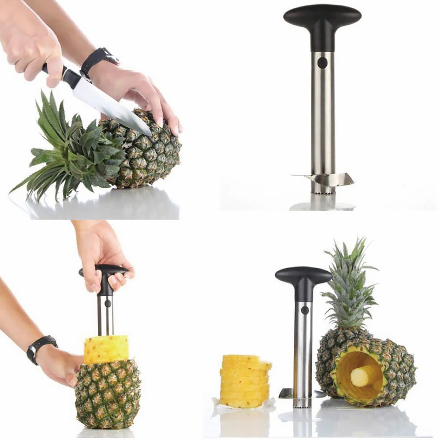 1Pcs Pineapple Slicer Peeler Cutter Parer Knife Stainless Steel Kitchen Fruit Tools  Kitchen Accessories Kitchen Gadgets