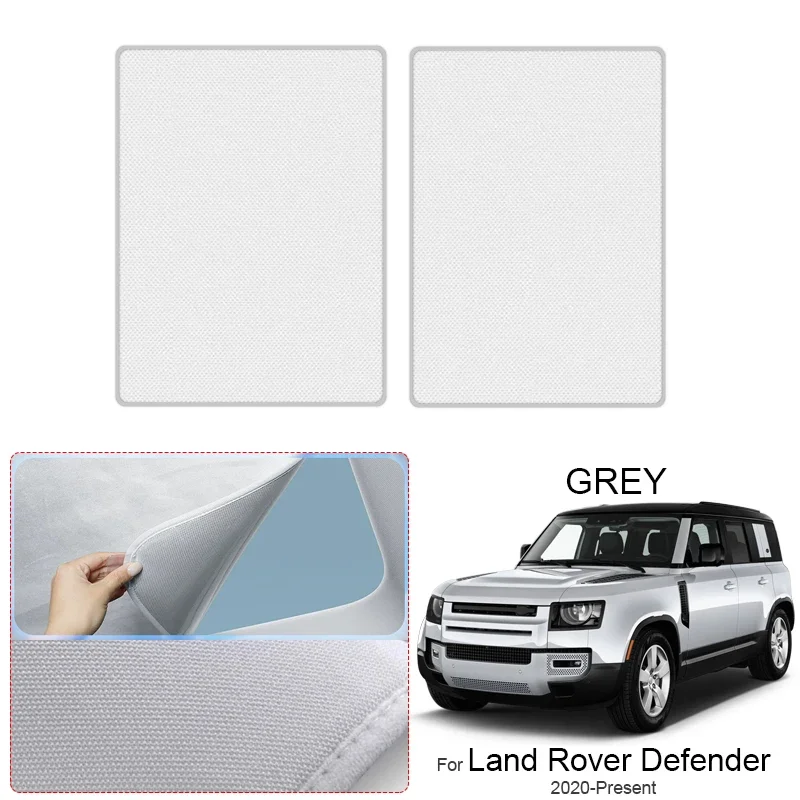 For LAND ROVER Defender 2020-2026 Auto Suede Anti-UV Electrostatic Adsorption Sunshade Sunroof Heat Insulation Skylight