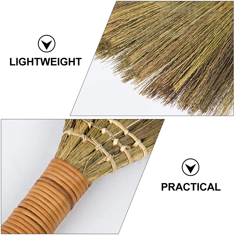 

2pcs Wooden Desktop Cleaning Lightweight Compact Broom Tool for Indoor House Durable Small Broom Home Cleaning Efficient Tool