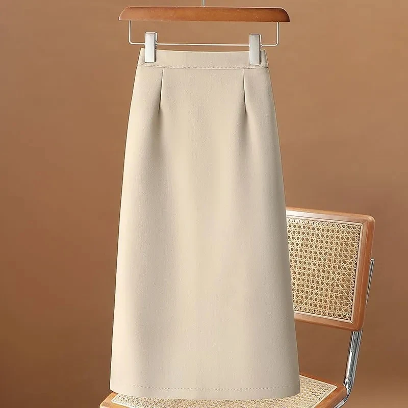 

Новинка 2026, женские замшевые юбки-миди с высокой талией, разноцветные элегантные юбки трапециевидной формы, женская юбка-зонтик, женская осень-зима