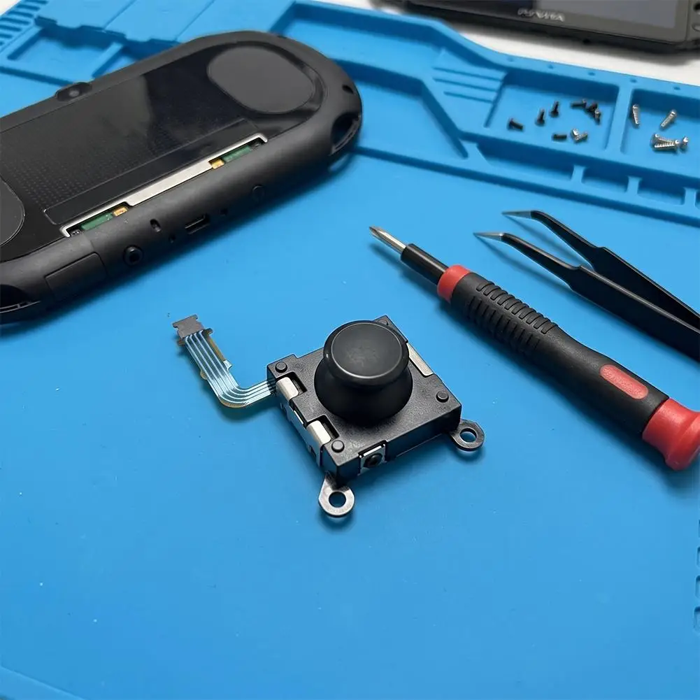 For PS Vita 2000 Analog Stick Replacement Kit Precision 3D Joystick With Rubber Grip Cap For Left Right Controller Quick Install view 5